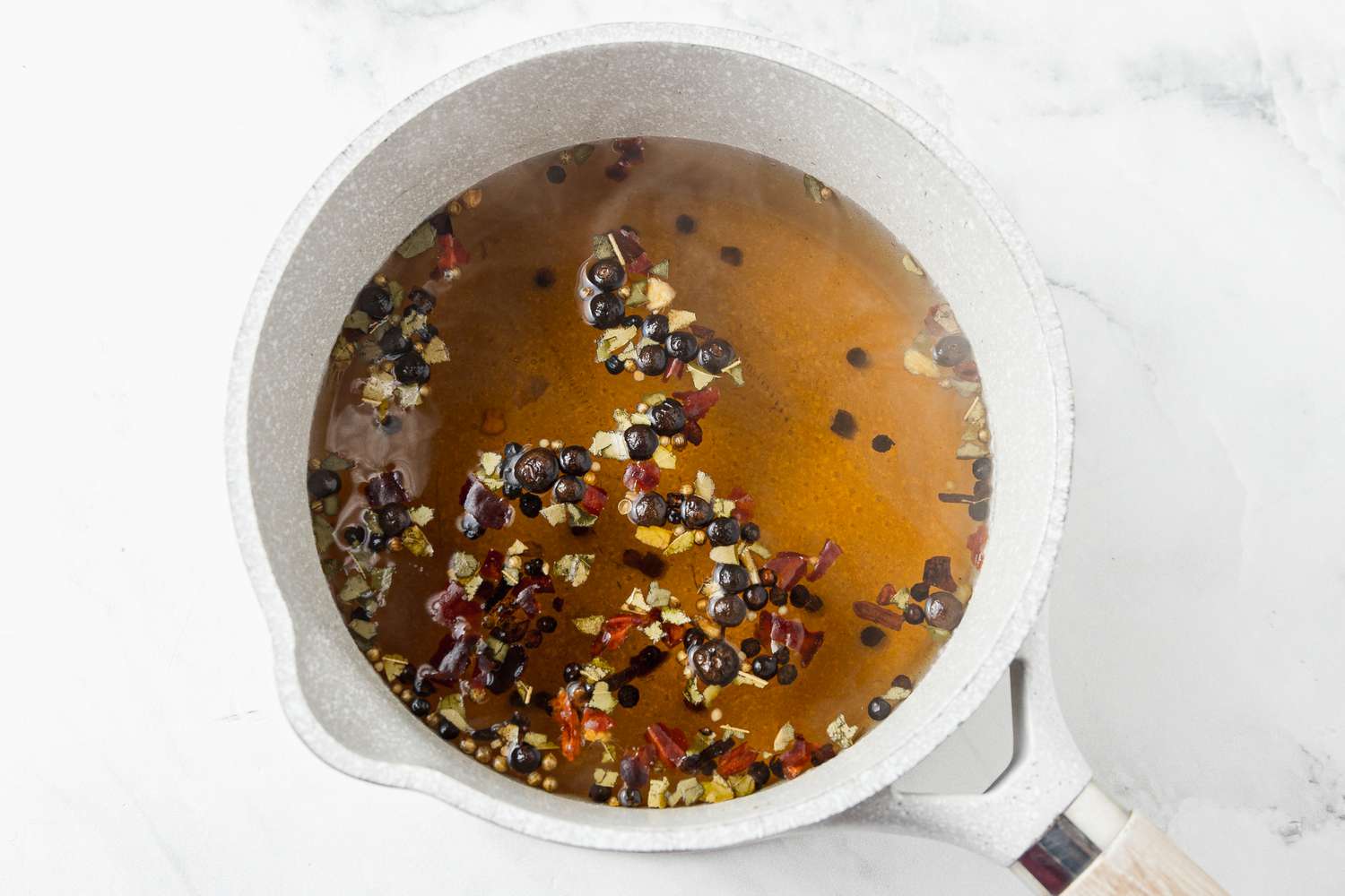 Brine in a Pot for Watermelon Rind Pickles 