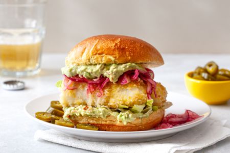 Fish Sandwiches with Avocado Mayo