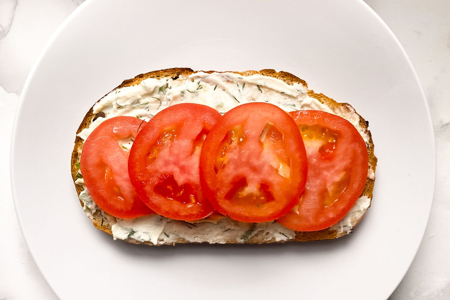 Ina Garten Ricotta Toast on a plate