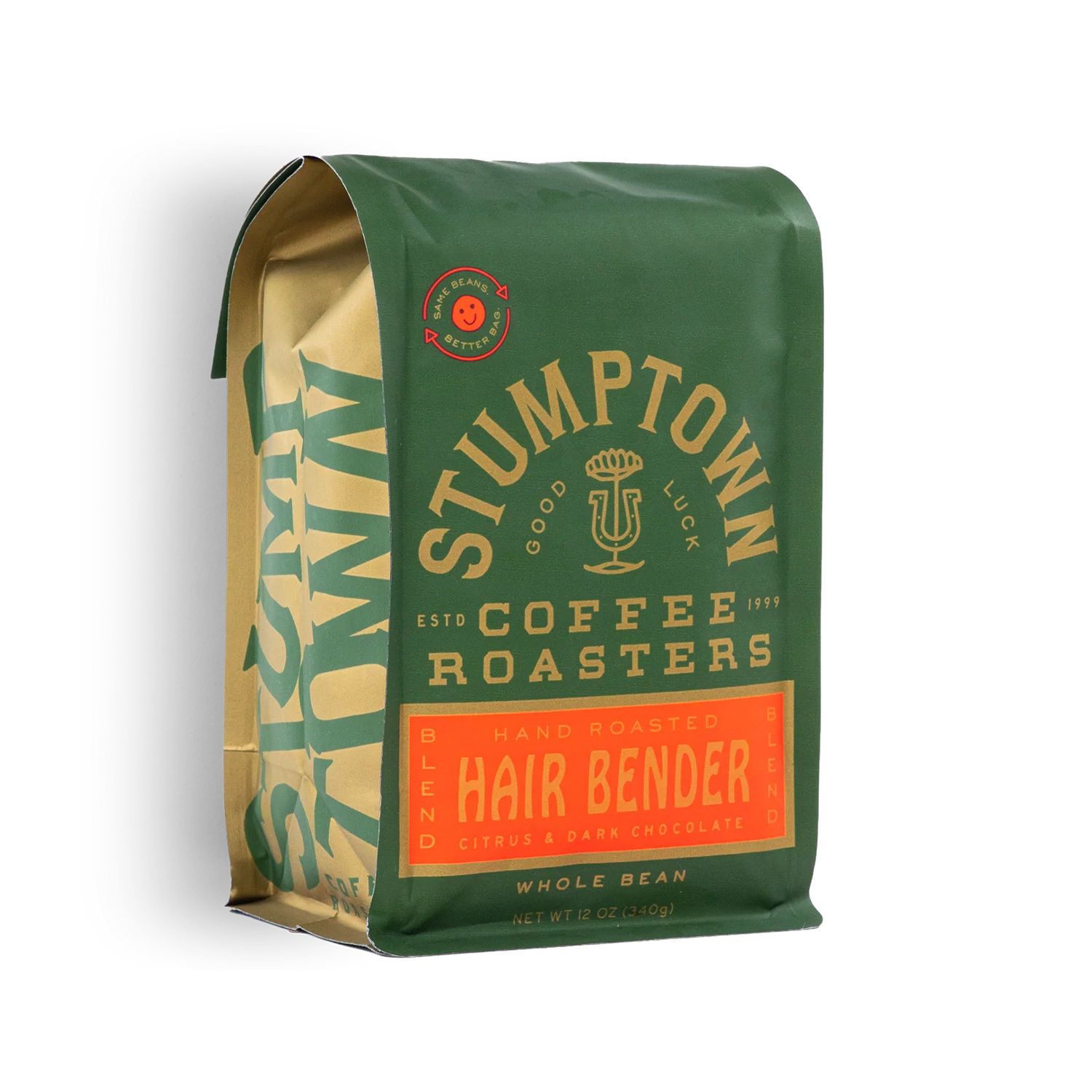 A bag of Stumptown Coffee Roasters Hair Bender whole bean coffee