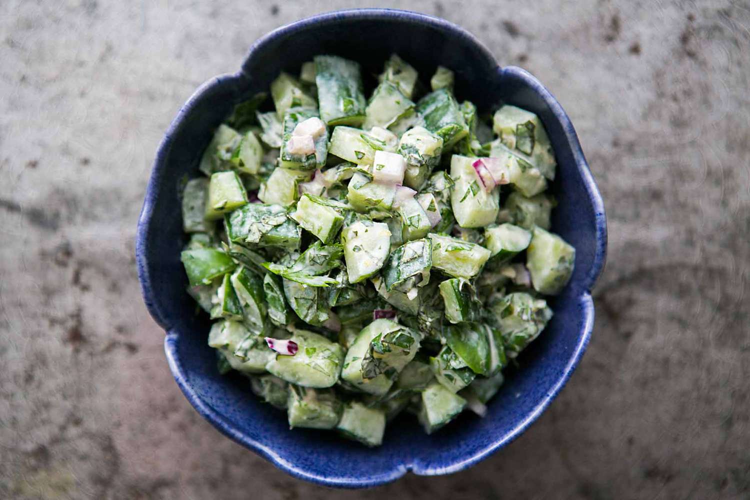 Cucumber Salad with Tahini Dressing