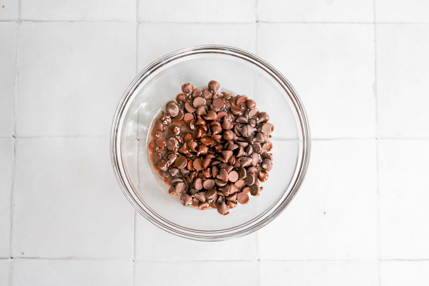 Bowl of Chocolate Chips for Rice Cake Recipe