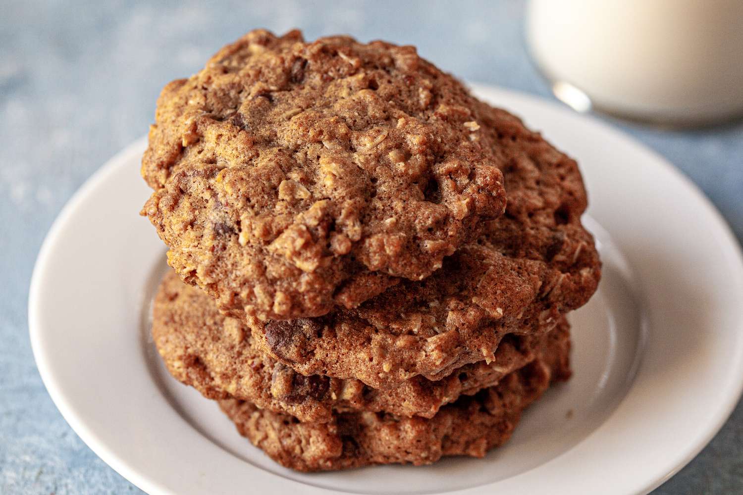 Laura Bush's Cowboy Cookies on a plate