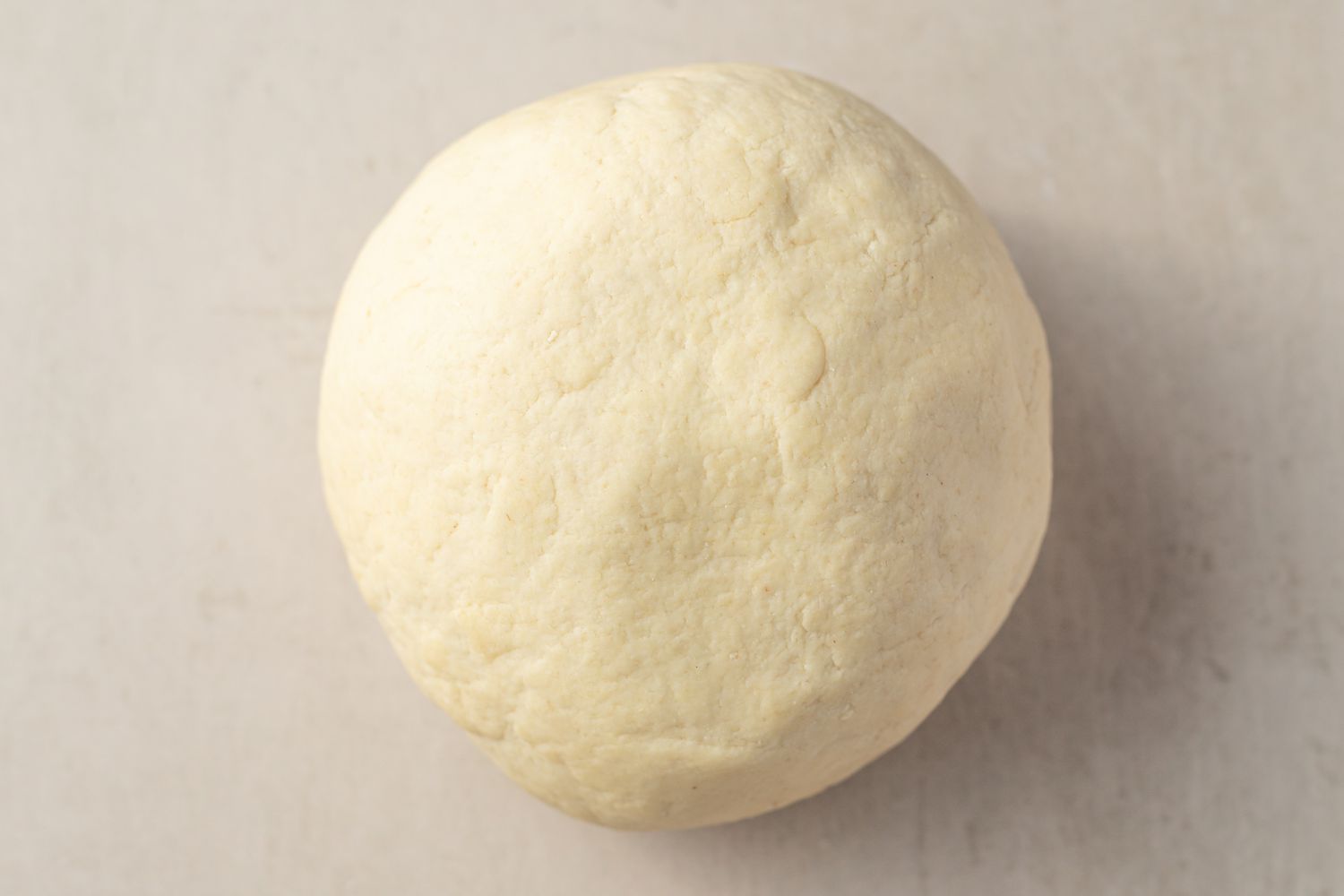 Ball of Homemade Cavatelli Dough on the Counter