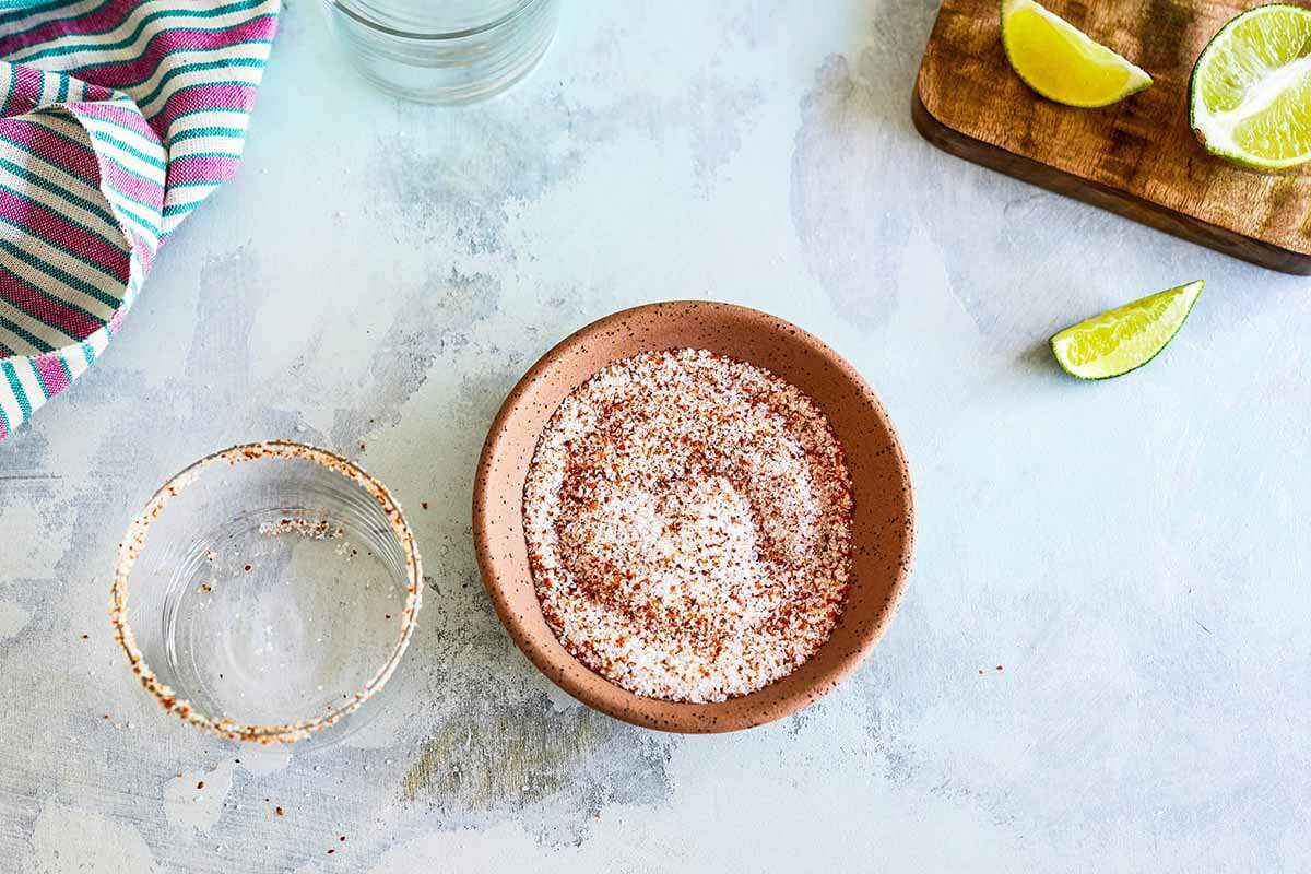 Margaritas with Pineapple and Jalapeno combine the salt and the Tajin