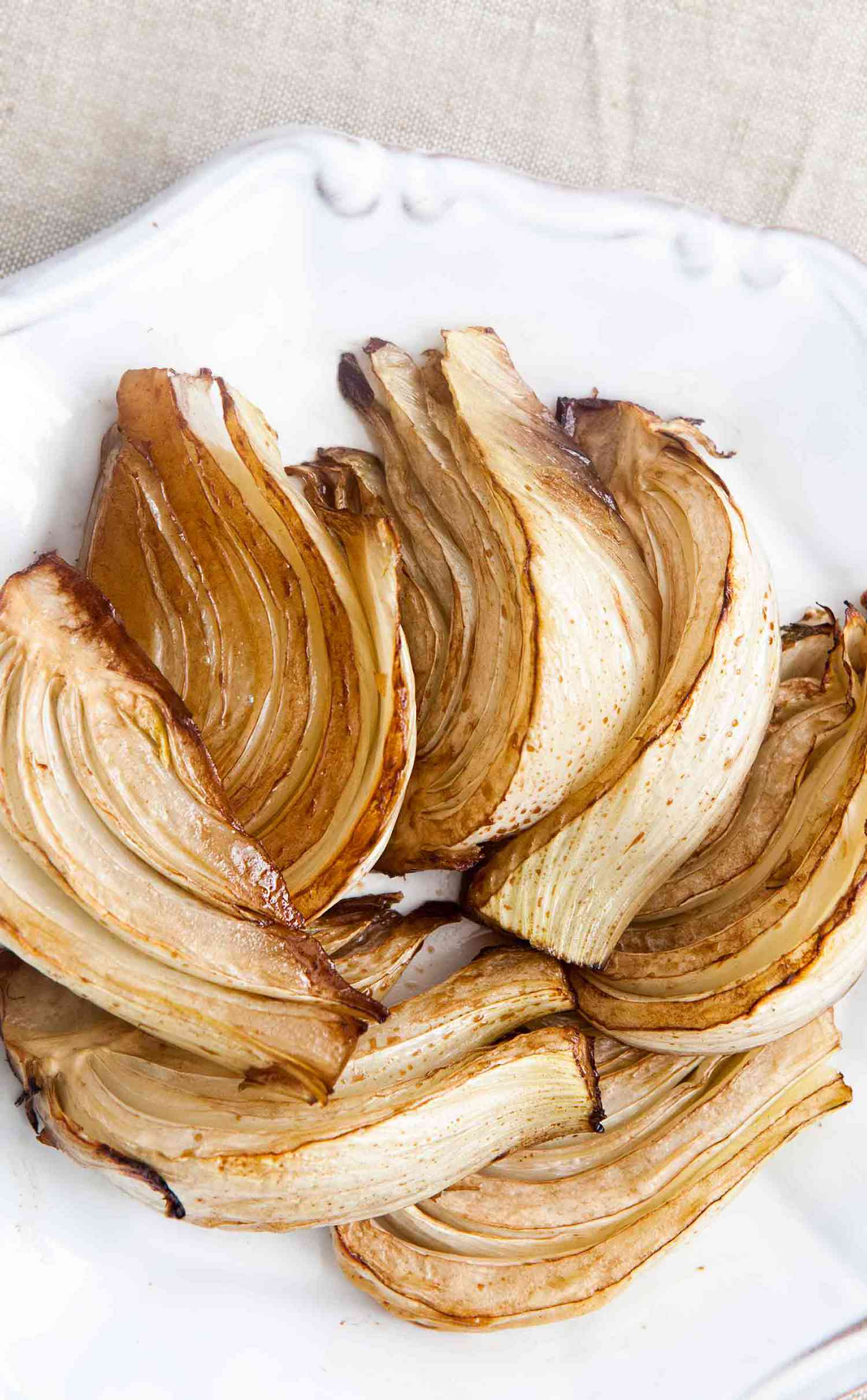 roasted fennel on a plate