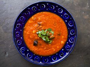 Roasted Eggplant Tomato Soup