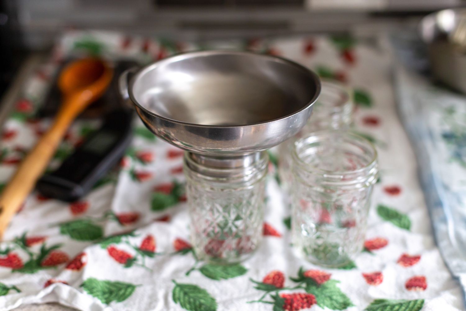 Jam Jar with Canning Funnel 