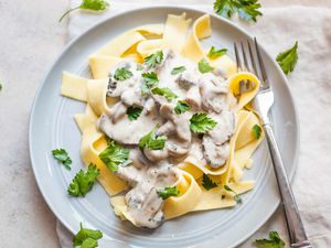Mushroom Fettuccine Alfredo