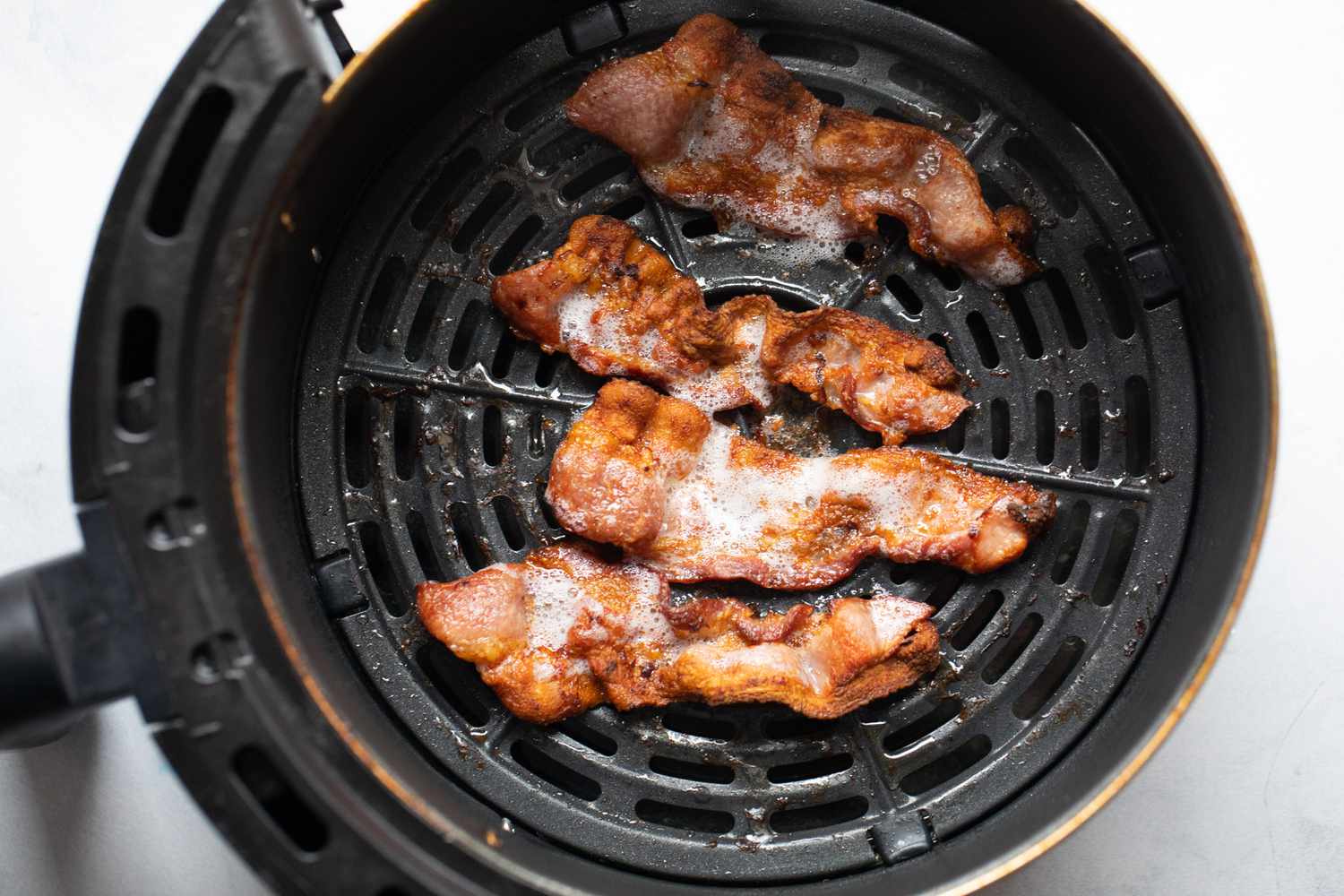 Cooked Bacon in Air Fryer