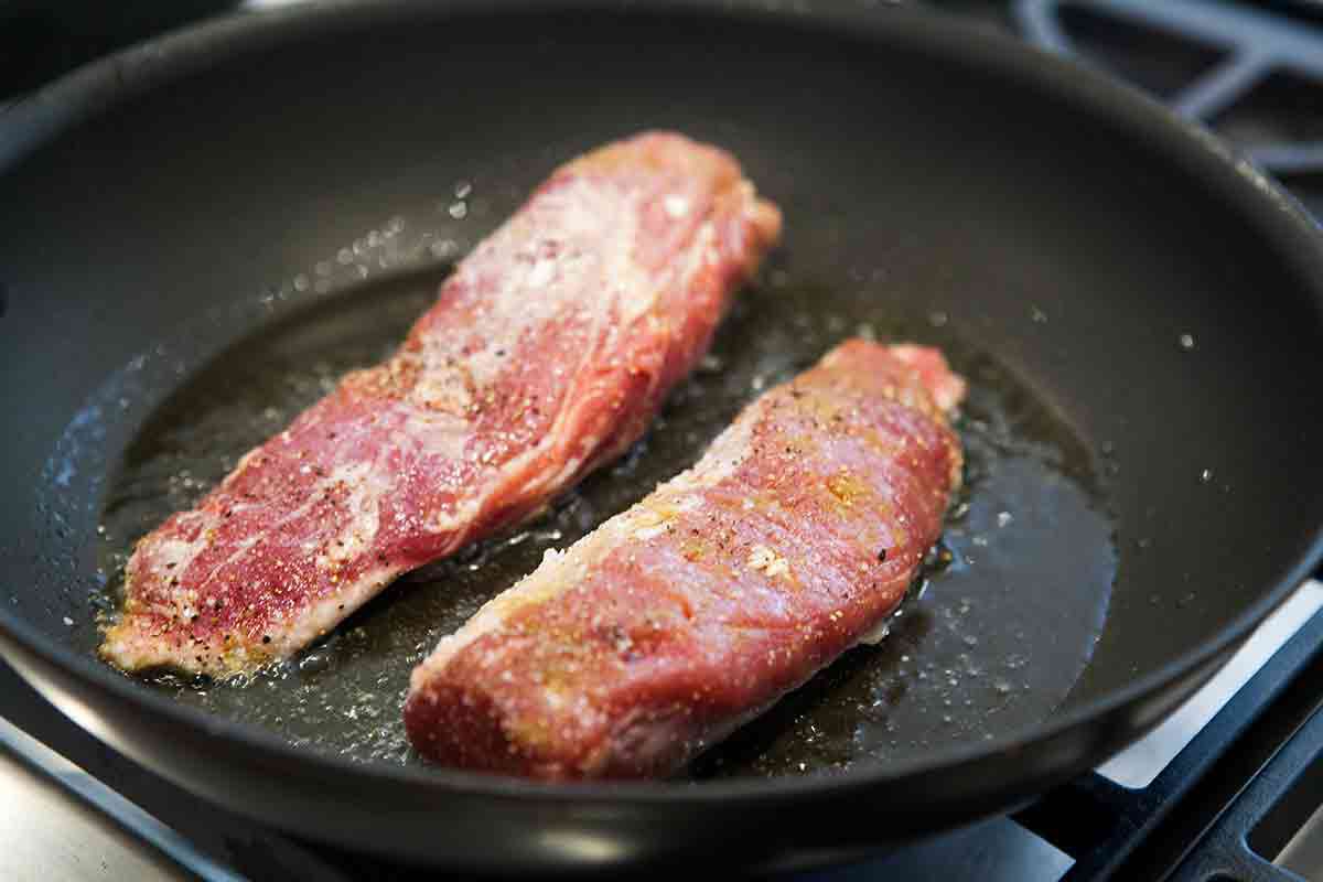 how to sear pork tenderloin on stove top