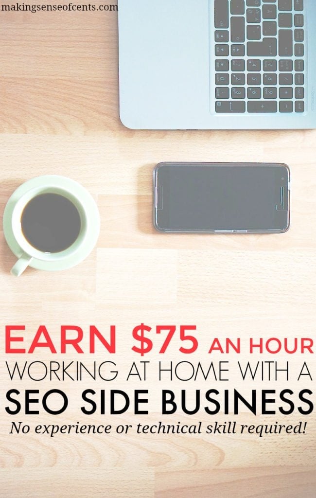 A new SEO business owner can expect to make $75 per hour. See if you're interested by first trying out this FREE SEO training course!
